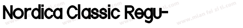 Nordica Classic Regu字体转换